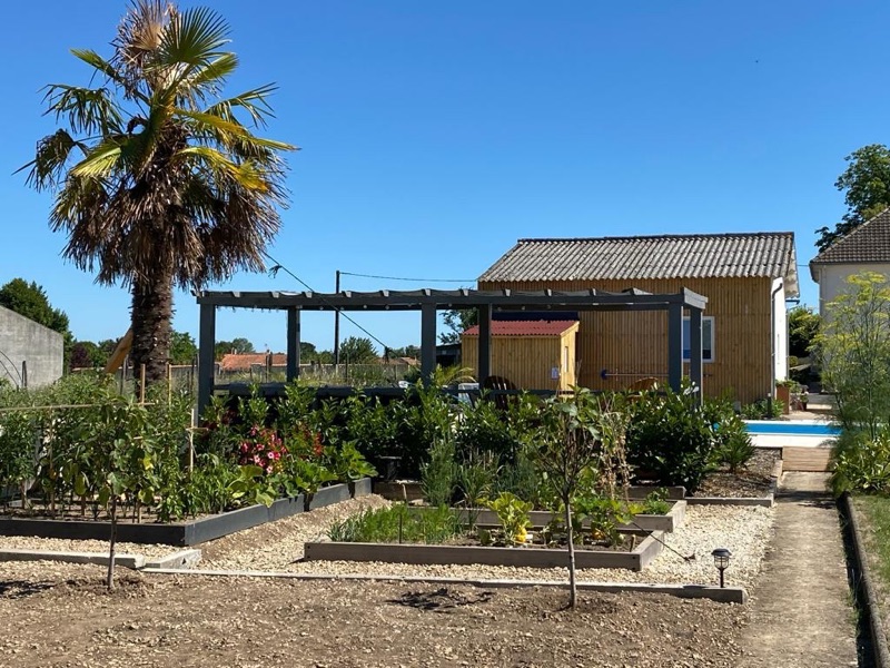 Productive vegetable garden within the grounds